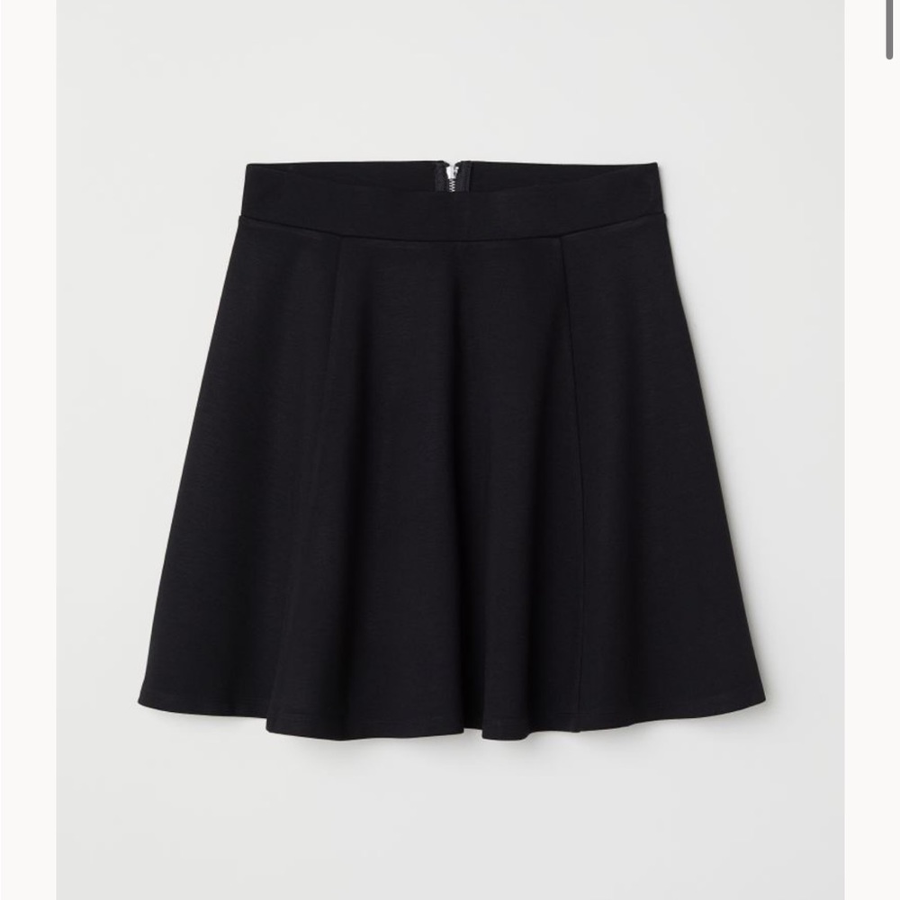 ! 2 for 20 ! Black Flared Skater Skirt XS